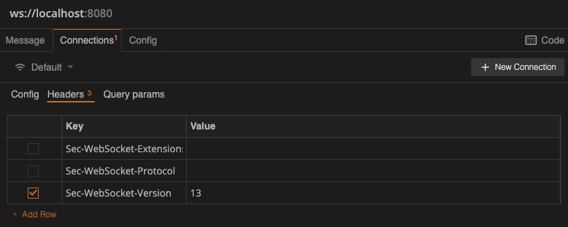 Set headers and query parameters