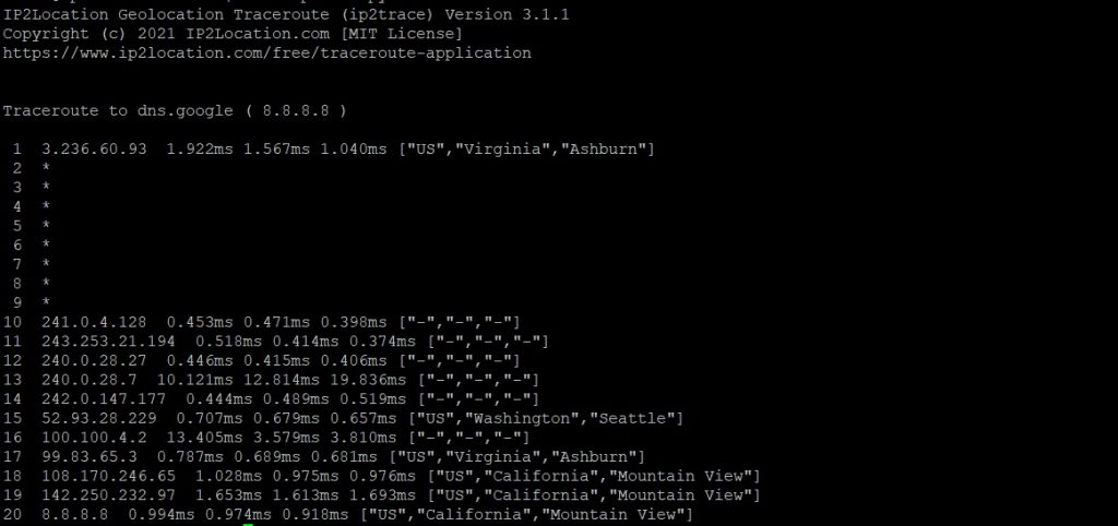 python programming assignment 4 traceroute