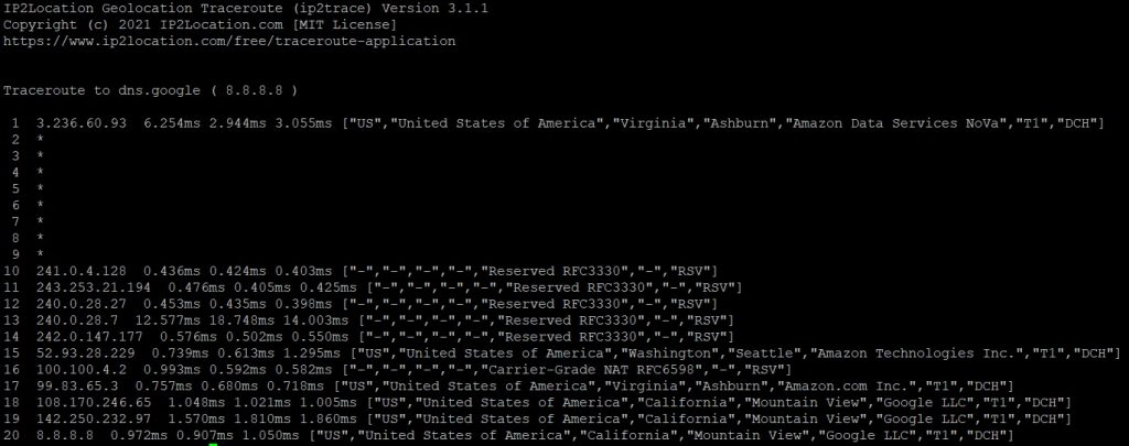 python programming assignment 4 traceroute