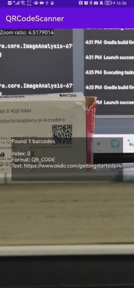 Android QR code scanner