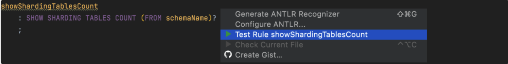 choose test rule