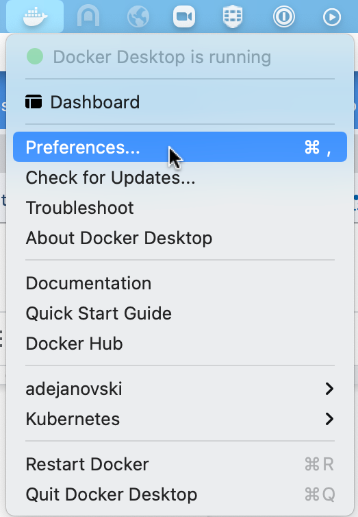 Allocating resources in Docker Desktop