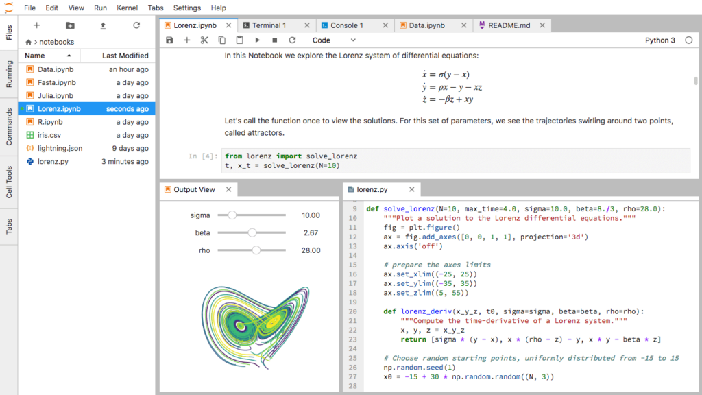 JupyterLab IDE