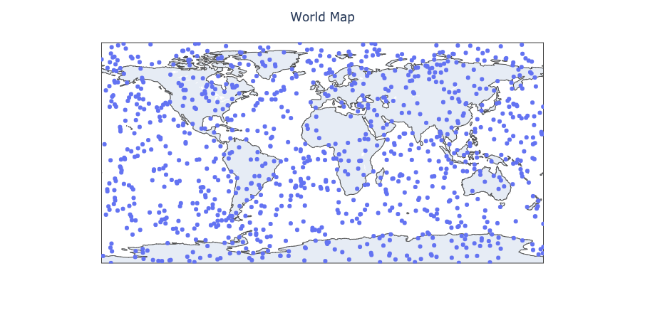Sensors on a World Map