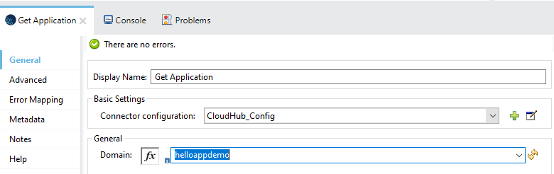 CloudHub Connector Config 2