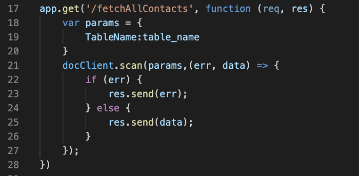 Node API Code Line 17-28