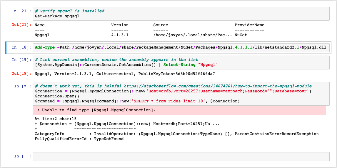 Code sample