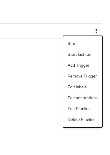 Add trigger dropdown options