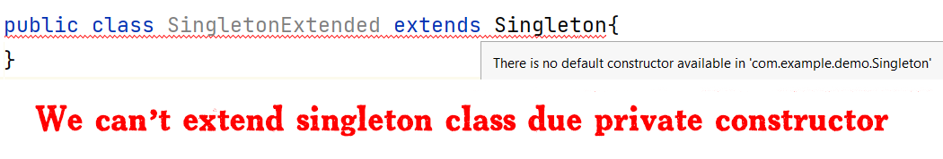 Can't extend Singleton Class