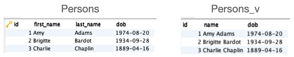 2 Tables: Persons and Persons_v (#2)