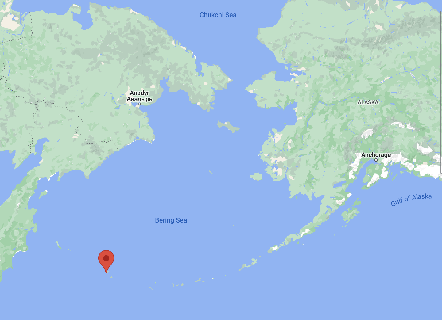 Location map of Bogoslof volcano U.S. Geological Survey