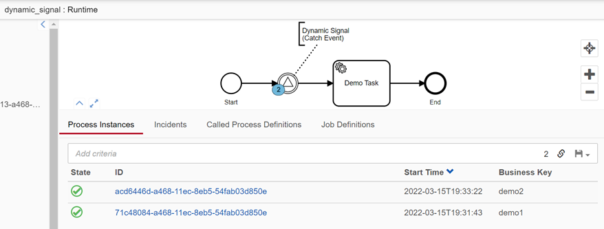Two instances with different orderIds