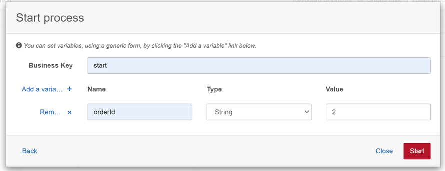 Start another BPMN with throw signal event