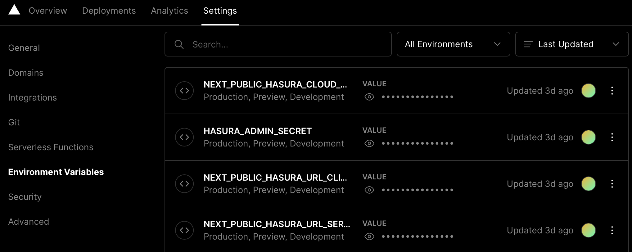 Deploy Next.js backend and frontend with Vercel to connect to Hasura Cloud GraphQL engine