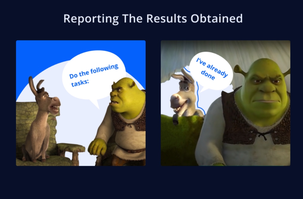 Reporting the Results Obtained