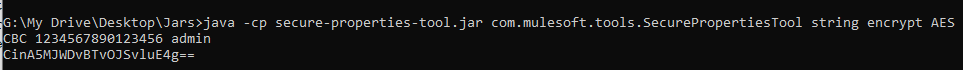 Encrypting password