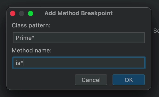 Method breakpoint screenshot.