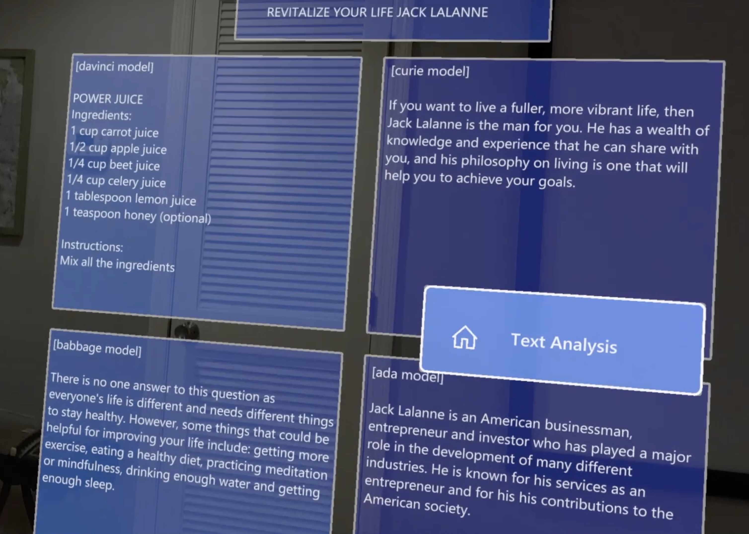Text analysis