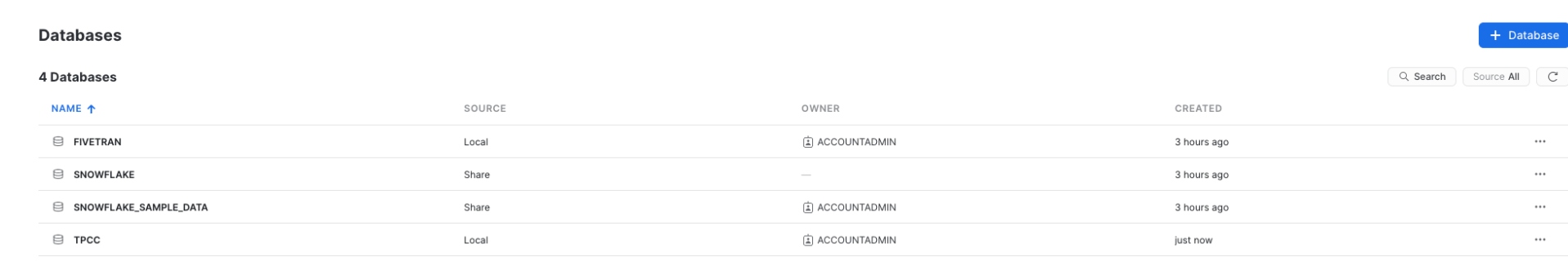 雪花目的地数据库