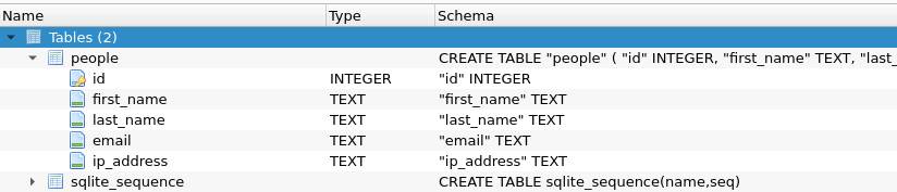 How to use SQLite with Go: Storing people with attributes