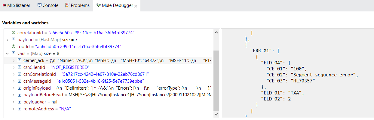 Create ACK message based on read validation from HL7 Read EDI connector