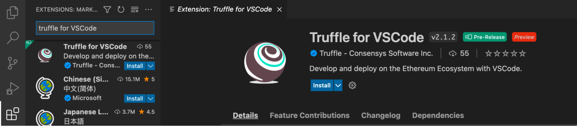 The Truffle for VS Code Extension