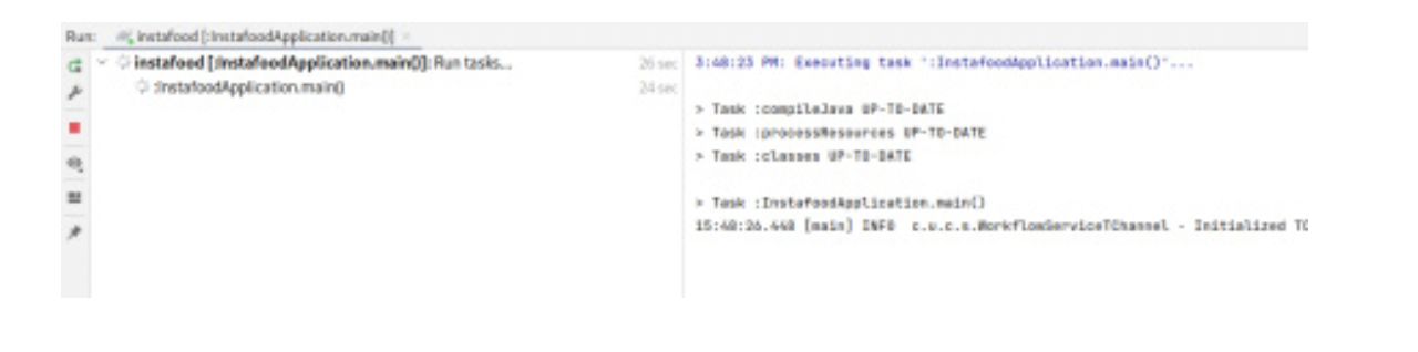 Check if it is running by looking into its terminal output