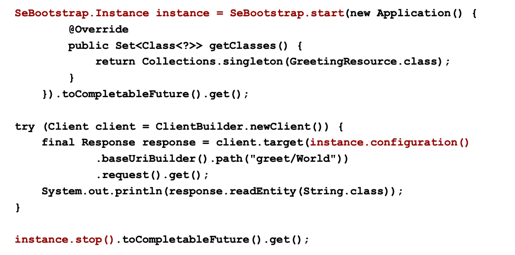 code example