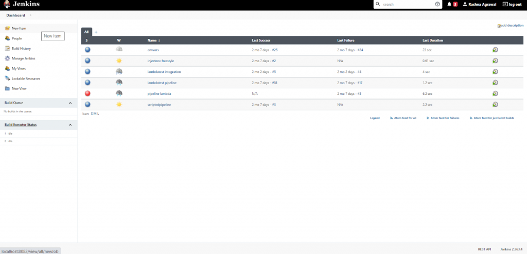 On the leftmost side, you will find the New Item option. Click on that, and a new window appears.