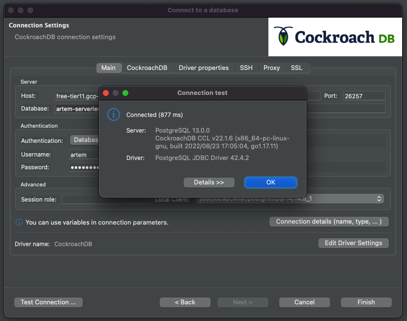 Connection test