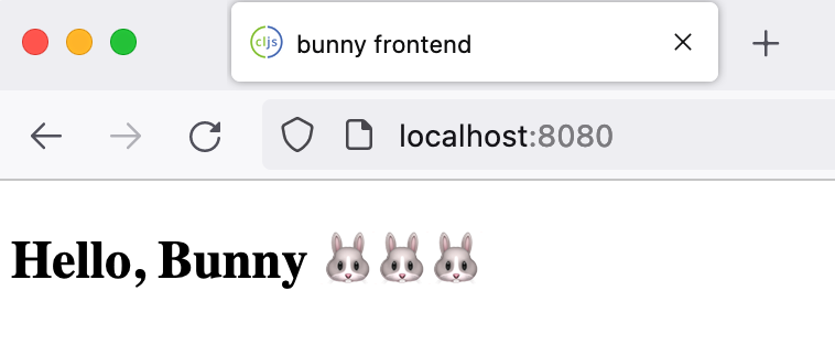 The rendering works as expected, and you can check that adding more bunnies in our h2 component does the job and bunnies are multiplying like crazy.