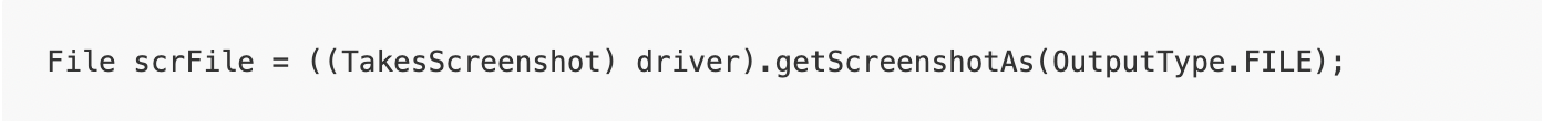 This method captures a screenshot of the current WebDriver instance and saves it in a variety of output formats.
