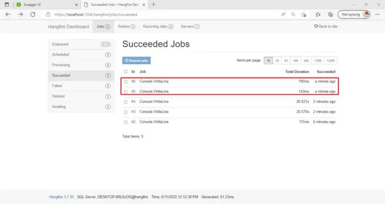 Succeeded Jobs 2