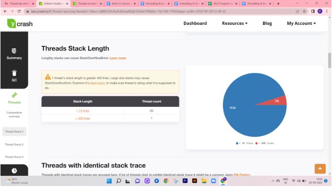 yCrash highlighting thread may result in StackOverflowError