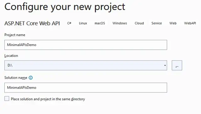 Configure your project.