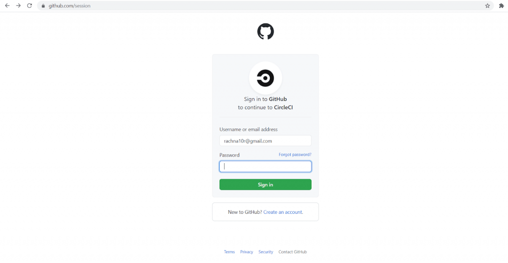 Sign Up with GitHub