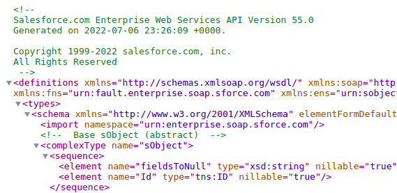 generated WSDL code