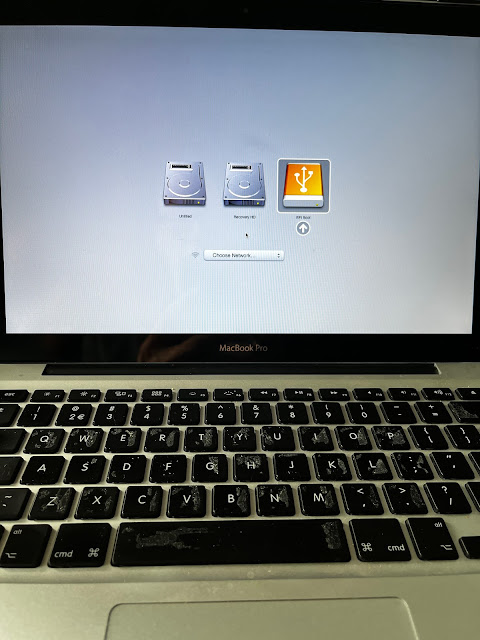 Original MacBook OSX setup installed