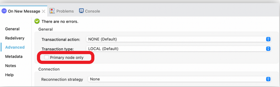 Uncheck the Primary Node Only