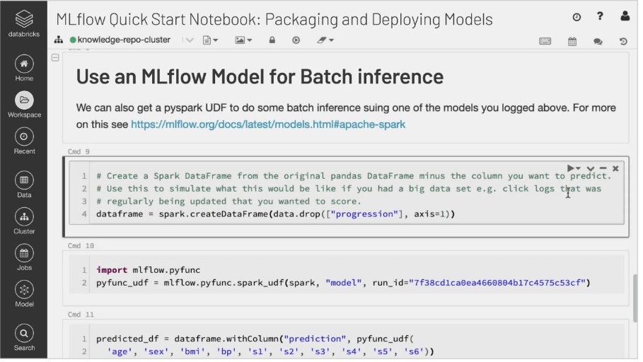 MFflow Model for Batch inference