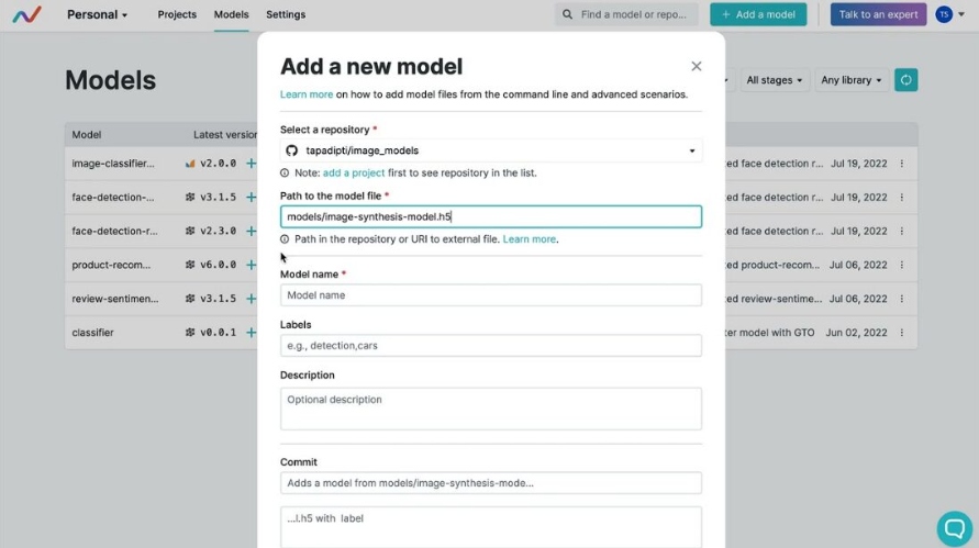 Add a new model