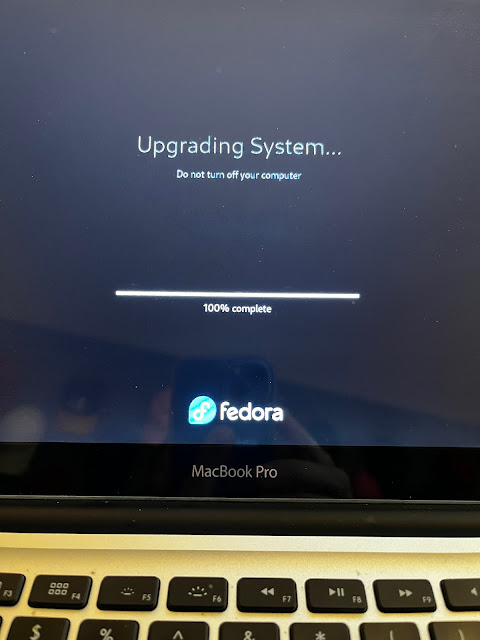Upgrading system screen photo