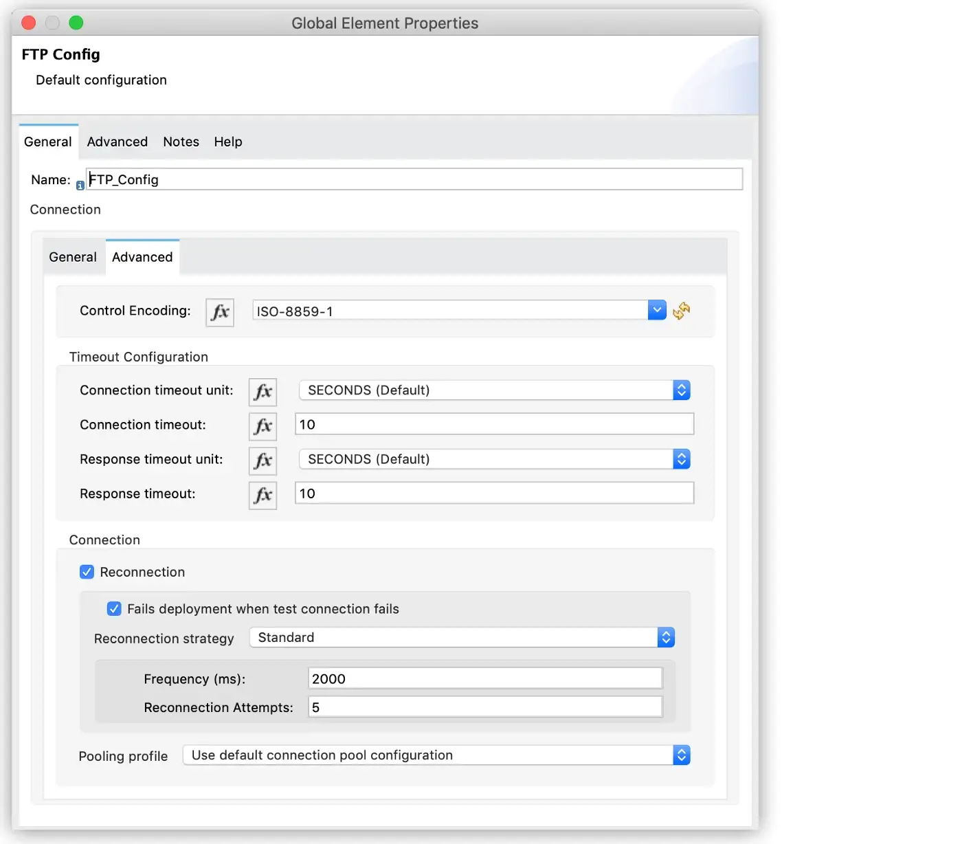 Configure Reconnection Strategy