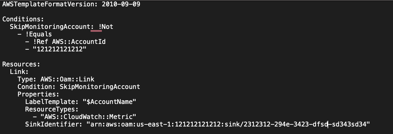 AWS CloudFormation template 