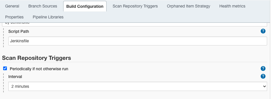 Scan Repository Triggers