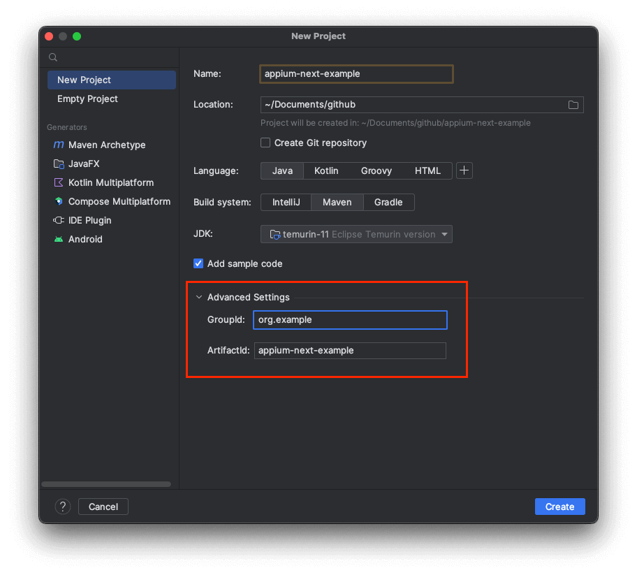 Create a Maven Project