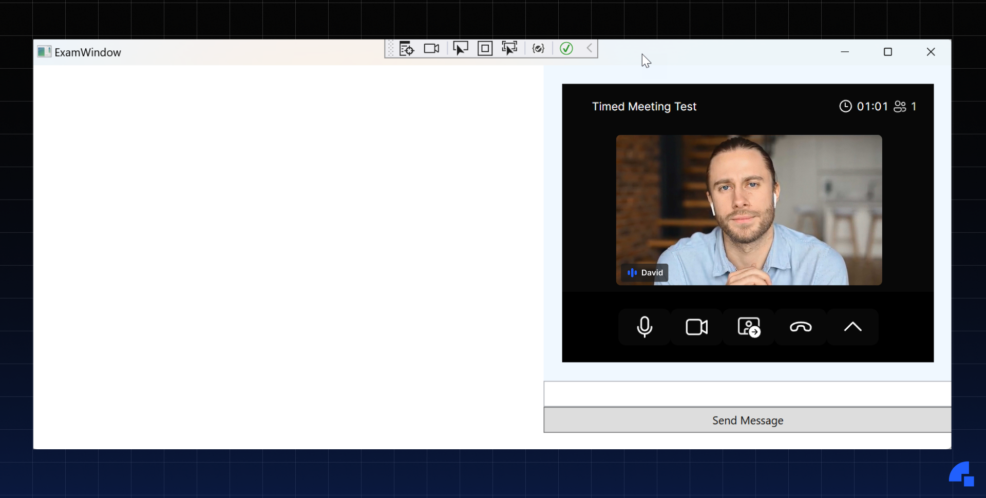 Timed meeting test