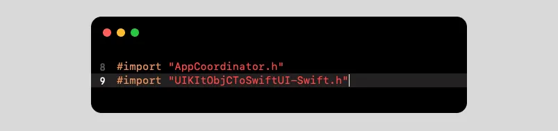 import bridge header