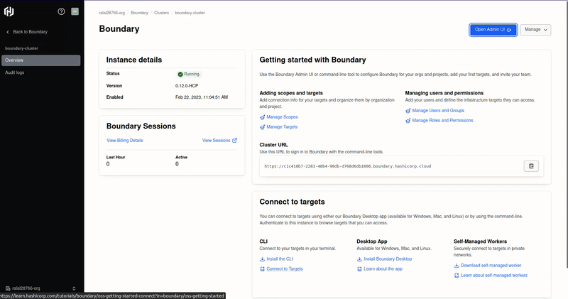 create a new project by clicking on new