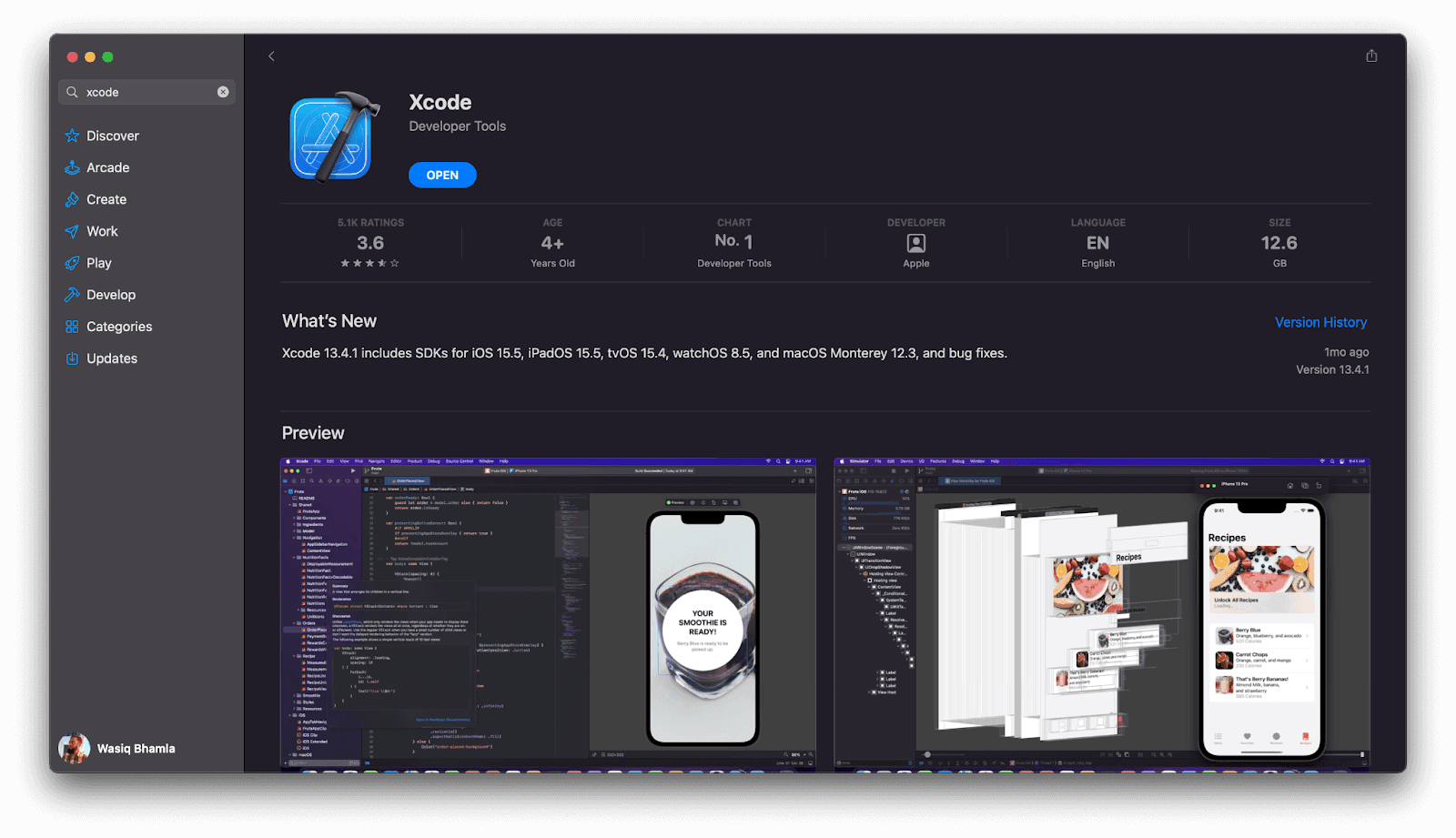 For Mac OS users, you can install Xcode from the App Store by searching for Xcode.